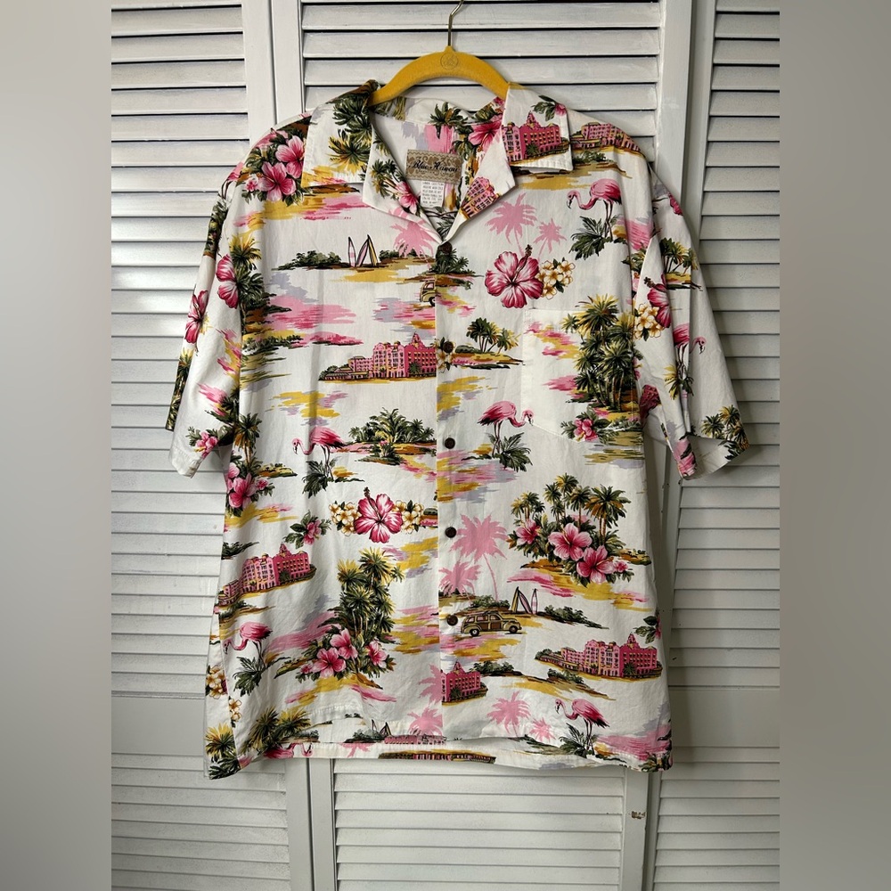 Blue Hawaii Men's Tropical Hawaiian Shirt Size Xl‎